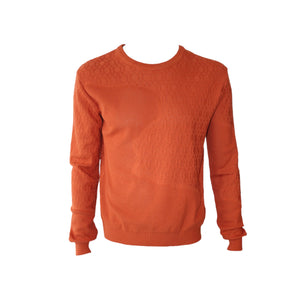 Orange Engraving Sweater