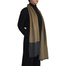 Load image into Gallery viewer, Unisex Pure Scarf - Charcoal, Mustard, Gold
