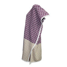 Load image into Gallery viewer, Maris Reversible Knit Wrap - Offwhite, Purple, Gold
