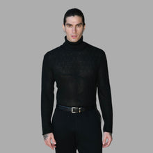 Load image into Gallery viewer, Raven Engraving Turtleneck Sweater

