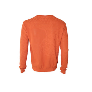 Orange Engraving Sweater