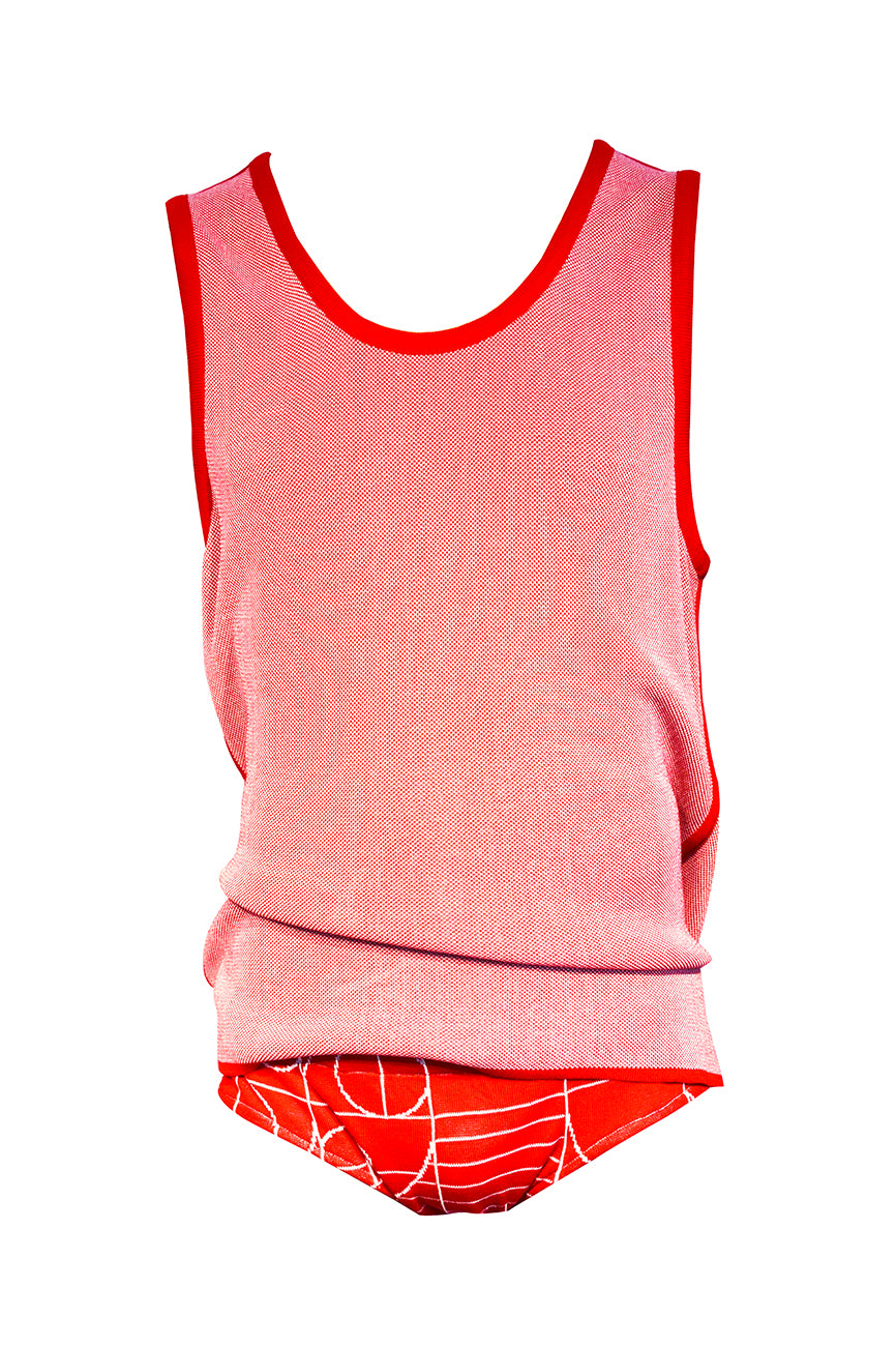 Play Sleeveless Top - Red