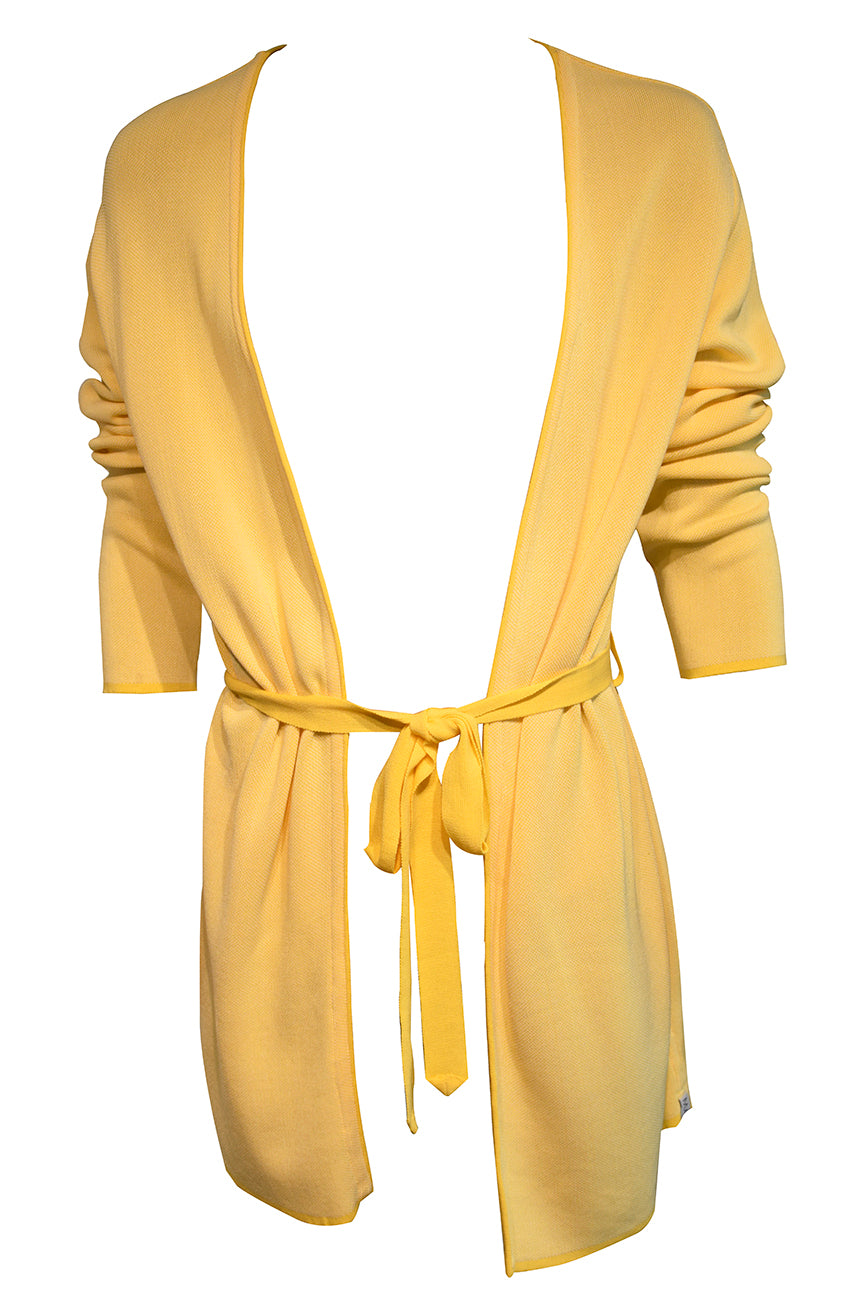 Play Knit Kaftan Robe - Yellow