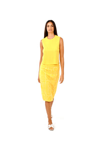 Play Yellow Midi Skirt