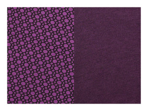 Unisex Double Side Scarf - Charcoal, Purple