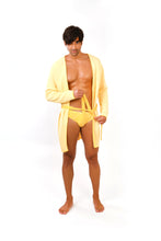 Load image into Gallery viewer, Play Knit Kaftan Robe - Yellow
