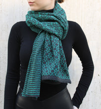 Load image into Gallery viewer, Unisex Double Side Scarf - Charcoal, Forrest Green
