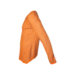 Bold Knit Top - Grey, Orange