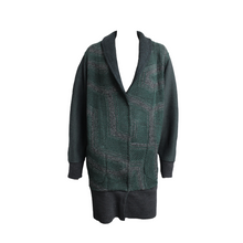 Load image into Gallery viewer, Iason Patchwork Shawl Collar Reversible Engraving Cardigan
